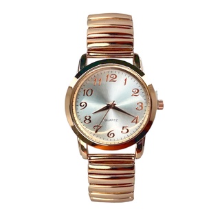 Relógio de pulso Feminino Quartz Luxo em Aço com Pulseira Elástica analógico Rose/Rose