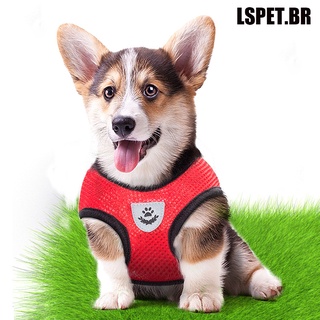 Colete Coleira De Cachorro Tipo Pet + Arreio Peitoral Refletivo Dog Tactical Vest Belt Strap Leash For Training Walking