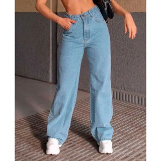 calça wid leg jeans flare pantalona feminina vintage
