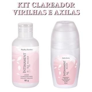 Kit Intimamente Clareador Para Axilas E Virilhas Desodorante Roll-On + Óleo Abelha Rainha