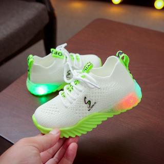Tênis Esportivo com Luz LED Piscante / Tênis Luminoso Infantil Unissex / Sapatos com Luz em Estilo Coreano (7)