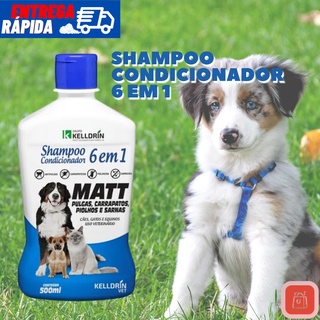 Shampoo E Cond Anti Pulgas Carrapatos Sarna Matt Para Cães Gatos