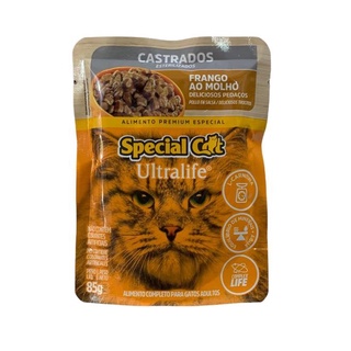 Sache alimento úmido gatos Premium super saudável sachê special cat original 85g caixa lacrada adulto castrado