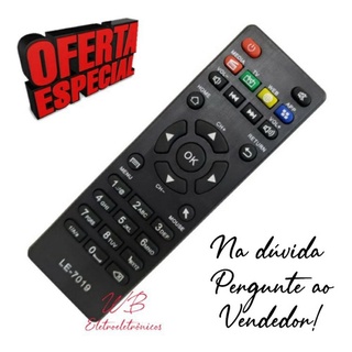 Controle Remoto Smart TV Box Aquário STV 2000 4K - 7019/9100