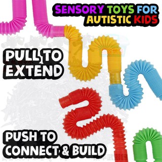 Pop TUBE CANO Fidget Toy Descompressão Sensorial Dedo Squishy/Tubo Sensorial Alivia A Inquietação/ Pequeno E Grande Melhor