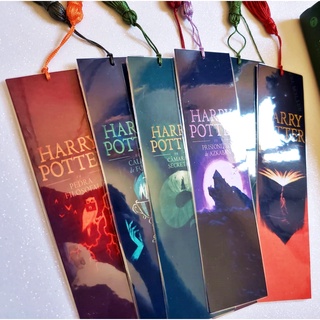 Marcador de Página Harry Potter dos livros Capa Dura da Edição de 2017 com ou sem Tassel Plastificado (4)