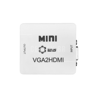 Mini Adaptador Conversor Vga Para Hdmi Vga2hdmi Tv Monitor PC (2)