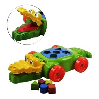 Brinquedo Educativo P/ Bebe Crocodilo Didatico Interativo