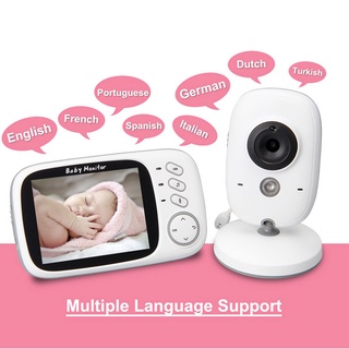 Câmera 2-way Talk 3.2 polegadas digital visão noturna sem fio áudio vídeo chamada câmera de segurança visão noturna bebê babysitter monitor eletrônico