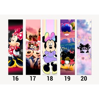 Marcador de Página Mickey e Minnie Disney Plastificado (com ou sem tassel) (4)