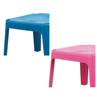 Kit Mesa + 2 Cadeiras Resistentes Infantil Decoradas Antares Azul/Rosa (2)