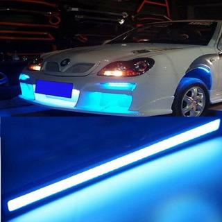 2 Peças Lâmpada LED De Carro Super Claro Azul COB DRL Para À Prova D'água DC 12V 17CM (2)