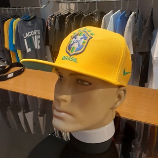 Boné do Brasil aba reta seleção brasileira amarelo