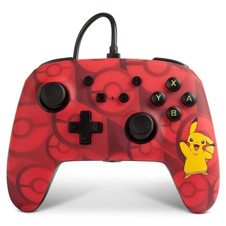 Controle Nintendo Switch Com Fio Pikachu Vermelho PowerA