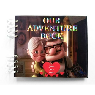 Álbum de fotos scrapbook Our Adventure - Up Filme 15,7x18,5cm presente namorados FP