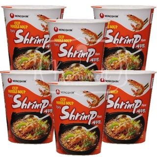 Lamen Nongshim Spicy Shrimp Cup - ATACADO 6X - Importado da Coreia