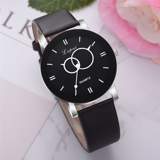 Relógio feminino / pulseira de couro moderno relógio de quartzo / casual