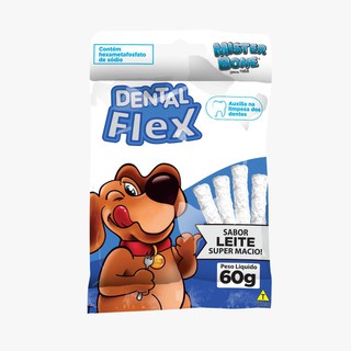 Petisco para cães Dental Flex sabor leite super macio palito 60 g