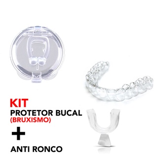 Kit Bons Sonhos Anti ronco + Protetor bucal (bruxismo e apneia)