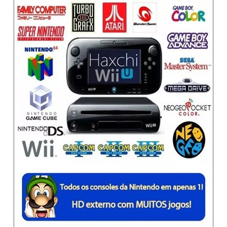 Nintendo Wii U Desbloqueado Haxchi + Hd 500gb (1)