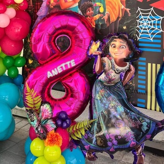 Novo Em Estoque Disney Encanto Tema Da Festa De Aniversário Balões Mirabel Balão Feliz Decoração Do Partido Dos Desenhos Animados Crianças Suppies Populares Alta Qualidade