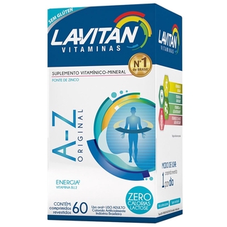 Suplemento Vitamínico Lavitan A-Z Original com 60 Comprimidos