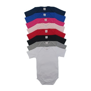 body infantil manga curta - tamanhos 1 ao 3 - diversas cores - suedine 100% algodão - Letí baby