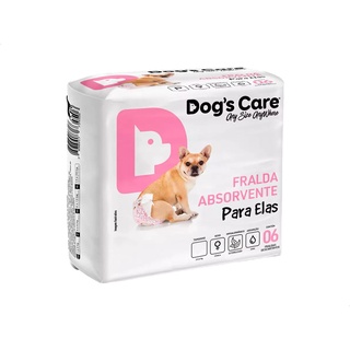 Fralda Higiênica P/cães Fêmeas Dog's Care 18 Unidades Tam M