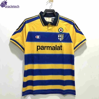 material liga tailândia qualidade Camisa amarela retrô Parma 99/00 em casa Ready Stock