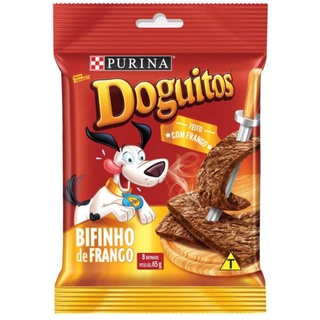 Petisco Nestlé Purina Doguitos Bifinho de Frango para Cães 65GR
