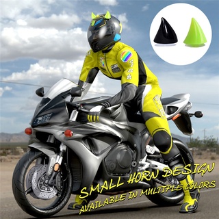 2 Pcs Capacete Da Motocicleta Canto Chifre De Borracha Acessórios De Decoração Ventosa Macio Chifre Headwear (2)