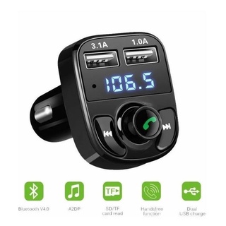 Carregador P/ Carro X8 Bluetooth Veicular Mp3 Rádio