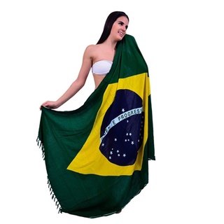 Canga de Praia Bandeira do Brasil Oficial Copa do Mundo (4)