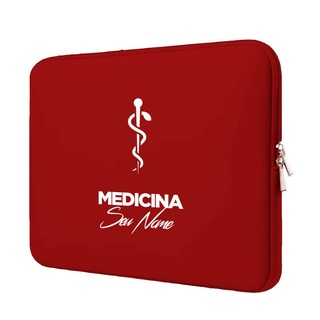 Capa Case Pasta Maleta Notebook Macbook Personalizada Neoprene 15.6/14.1/13.3/12.1/11.6/17.3/10.1 Medicina 1