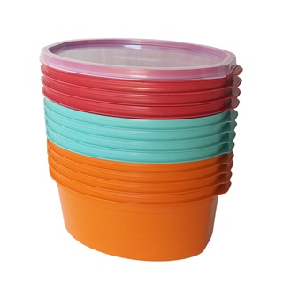 Kit Com 10 Potes Plásticos Com Tampa Herméticos 1100ml Para Freezer e Micro-ondas Promoção