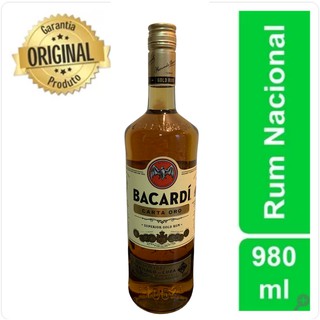 Bacardi Carta Ouro Rum Garrafa 980 ml