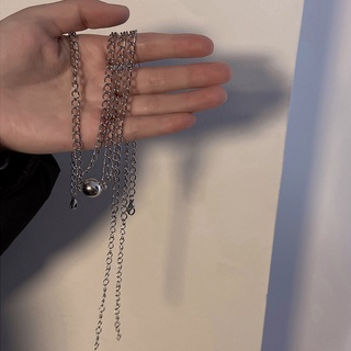 2 peças / conjunto colar de casal colar de pingente colar magnético de longa distância joias de moda feminina e masculina (3)