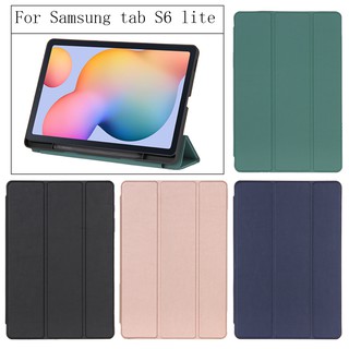 Capa De Couro Tpu Com Porta Caneta Embutido Para Samsung Galaxy Tab S6 Lite 10,4 Polegadas 2020 Sm-P610 Sm-P615