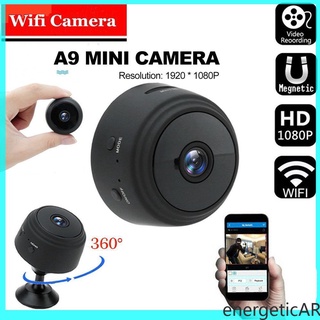 A9 Mini Hd Wifi 1080p Câmera De Segurança Em Casa Mini Câmera Sem Fio / Night Vision Com O Titular Do Cartão Tf Energeticra