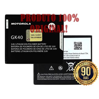 Bateria Motorola GK40 - 100% Original Compatível Com Todos Motorolas - Selo da Anatel e Garantia.