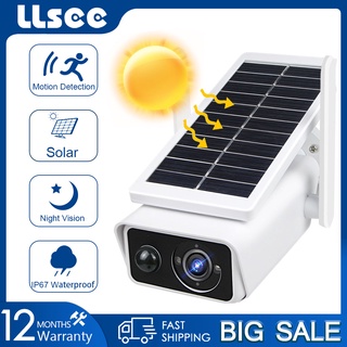 LLSEE icsee 3MP HD IP Câmera Solar Vigilância De Segurança Noturna CCTV/Alimentado À Bateria Wifi Sem Fio Prova De Intempéries (1)