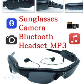 Vivi 1080 P Óculos De Câmera Com Bluetooth Mp3 Player Óculos De Sol Dv Fone De Ouvido Esportes Condução Forensics Recorder Lens Polarizada Camcorder (1)