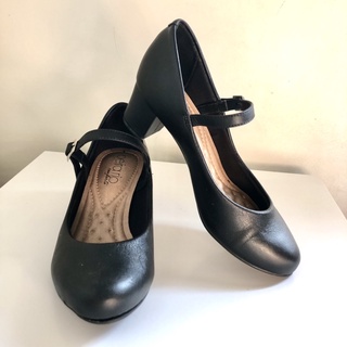 sapato preto feminino boneca peep toe - beira rio conforto - 33 (1)