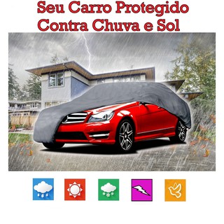 Capa Cobrir Carro Chevrolet Corsa Hatch Forrada e 100% Impermeável (4)