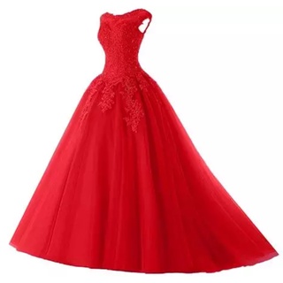 Vestido de Debutante Formatura Festa Aniversário de 15 Anos Noiva Casamento Vermelho