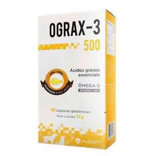 Ograx-3 500 Suplemento Avert para Cães e Gatos