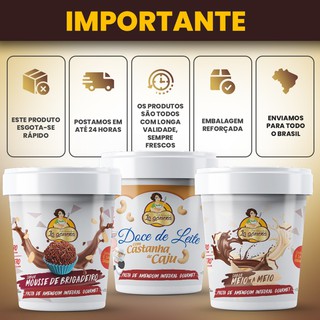 Pasta Amendoim Integral Gourmet La Ganexa Chocolate Branco Crocante ZERO AÇUCAR (3)