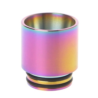 Drip Tip 810 em Aço Inox Rainbow com Duas Orings
