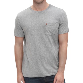 Camiseta Masculina Camisa Basica Com Bolso em Algodao Premium