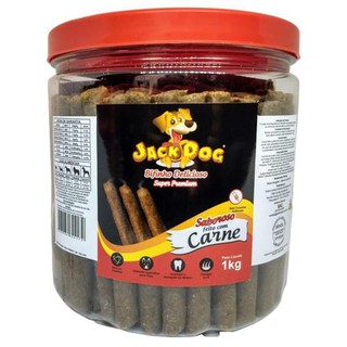 1kg de Bifinho Jack Dog Super Premium Para Cachorros sabor Carne